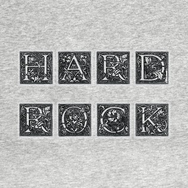 Hard Rock - Vintage Stone Blocks Decorated Text by funfun